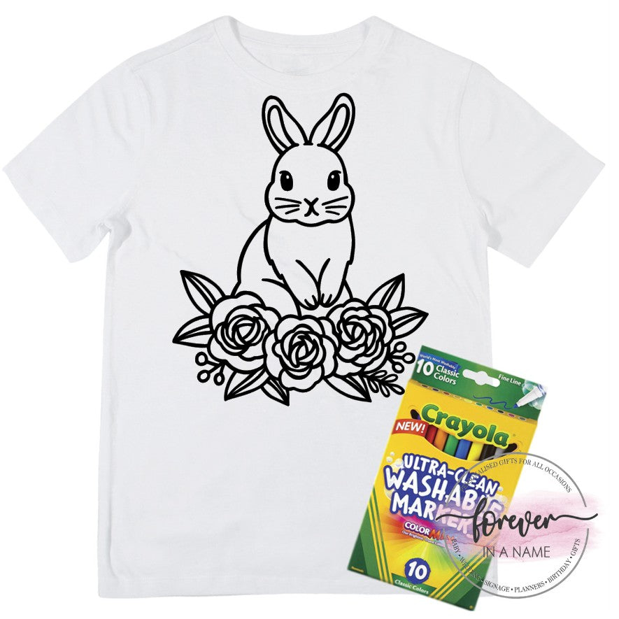 Easter Colouring T-Shirt – foreverinaname